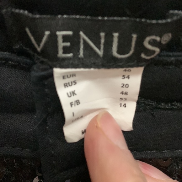 Venus Black Sequinned Jeans - Picture 7 of 7